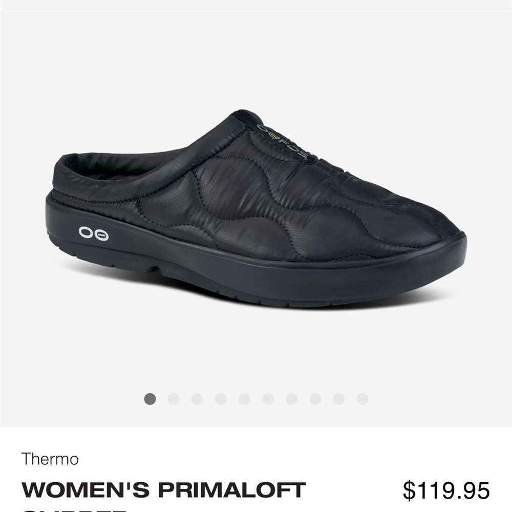 OOFOS Women's Primaloft Black Slippers